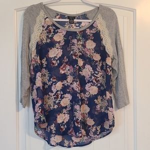 Rue 21 3/4 sleeve shirt